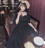 Gem Manor ~Elegant Vintage Lolita OP -Apricot L Size In Stock