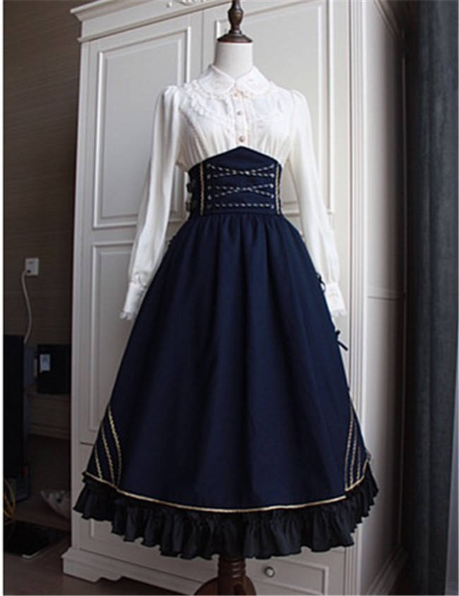 MISS 1860~ Vintage Lolita Cape+Skirt+Corset+Blouse -out