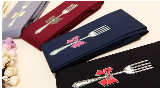 Mu Fish Knife and Forks Lolita Tights