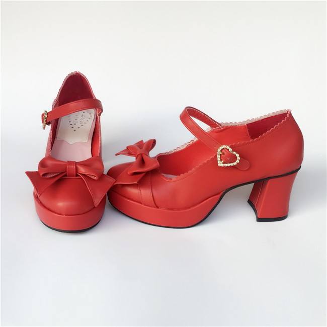 Bows Single Strap Lolita Shoes
