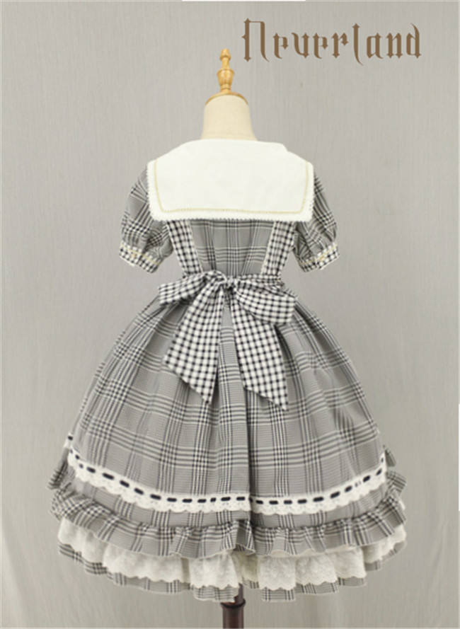 Not Stripe~ Sweet Gingham Lolita OP Dress off