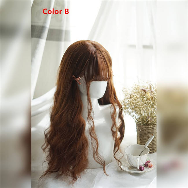 Yuchashui Sweet Corn Wary Lolita Long Wigs 60CM