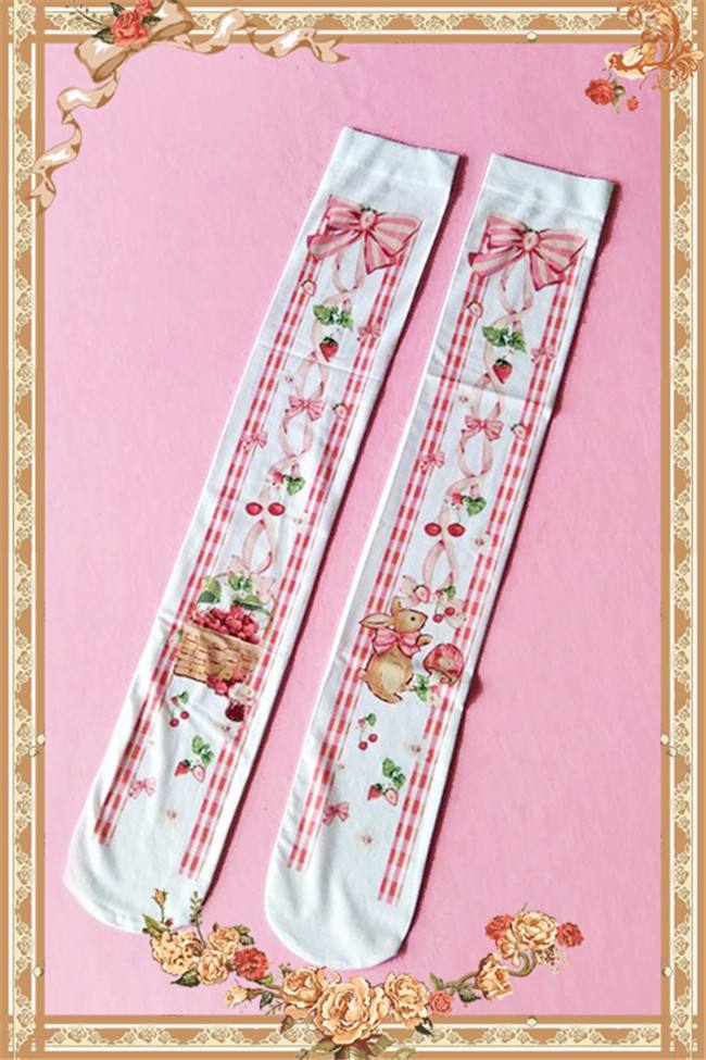 Infanta***  The Picnic Rabbit*** Lolita Knee-High Socks - In Stock