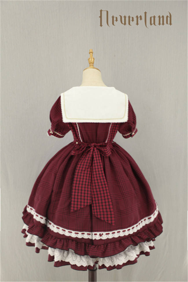 Not Stripe~ Sweet Gingham Lolita OP Dress off