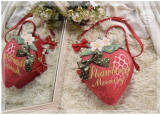 A Strawberry~Sweet Bows Lolita cross bag -Ready Made