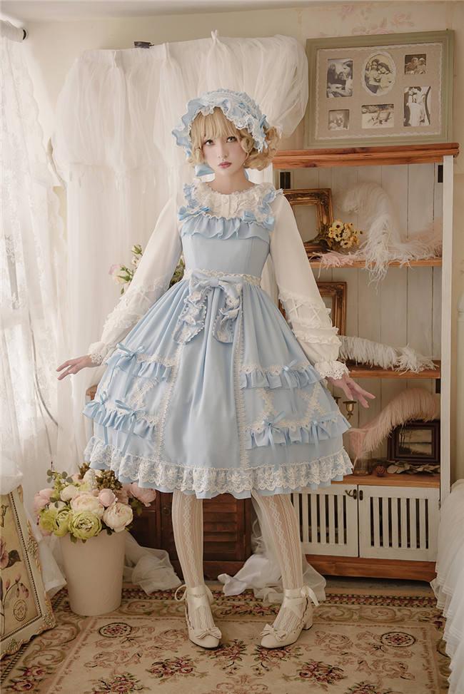 Little Dipper Cream Crispy~ Classic Lolita JSK Dress -Ready Made