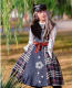 Alice Knight~Institute of Miracle~ Gingham Lolita JSK + Fur Collar Set out