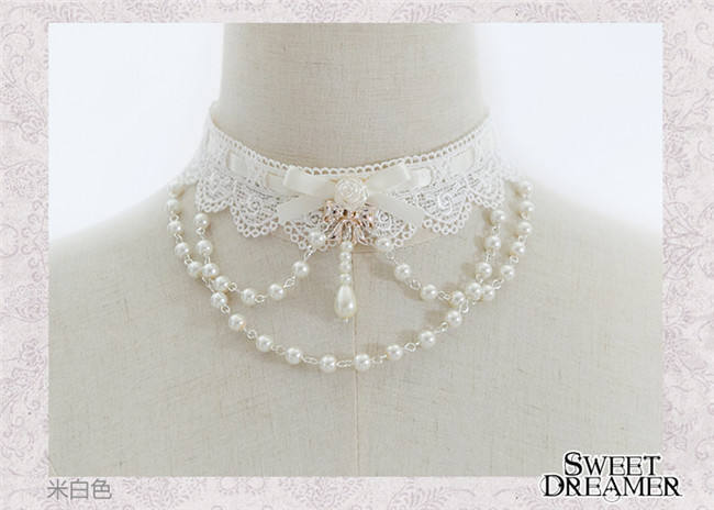Sweet Dreamer~The Rose Bride~Beadchain Choker