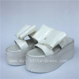 Sweet High Platform White Glossy Lolita Sandals