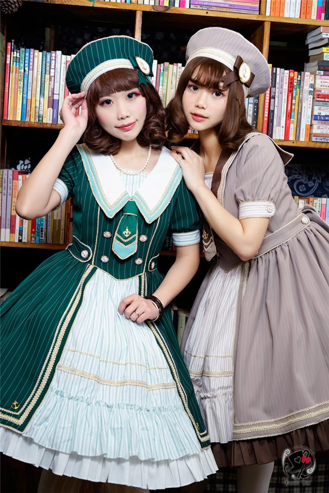 The Brave Navigator- Sailor Style Lolita OP Dress $95.89