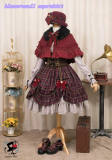 Little Red Riding Hood~ Classic Lolita Fish-bone Skirt + Blouse+Cape-Pre-order Closed