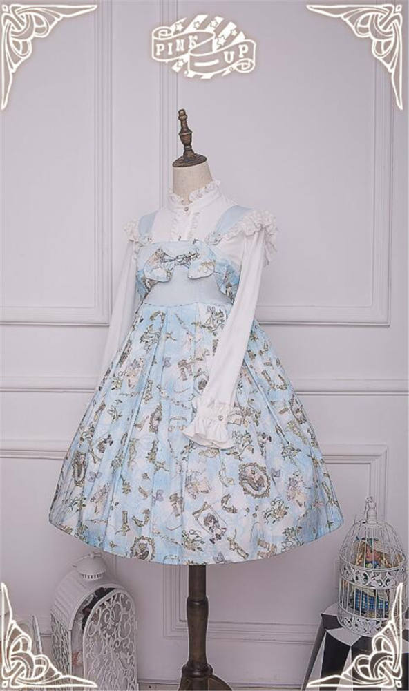 Weird Alice~ Lolita Printed JSK -Custom-tailor Pre-order  Closed