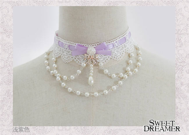 Sweet Dreamer~The Rose Bride~Beadchain Choker