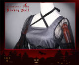 Sorceress Luna~ Lolita Hime Sleeves OP Fullset [--OP Dress + Detachable Collar + Corset + Witch Robe +  Headband--]  -Pre-order Closed