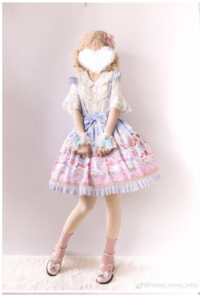 Doll and Bear Dance Series~Sweet Lolita Jumper/Skirt -Ready Made