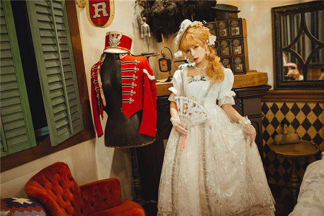 Miss Point ~ Salley Garden Empire Embroidery Lolita OP SP - Custom Tailor