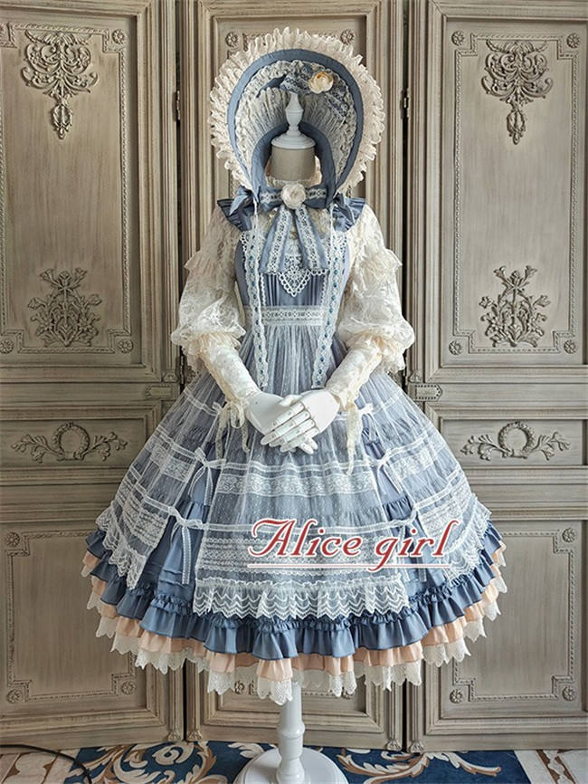 Alice Girl ~When Camellia Blossoms Lolita JSK + Overskirt -Pre-order