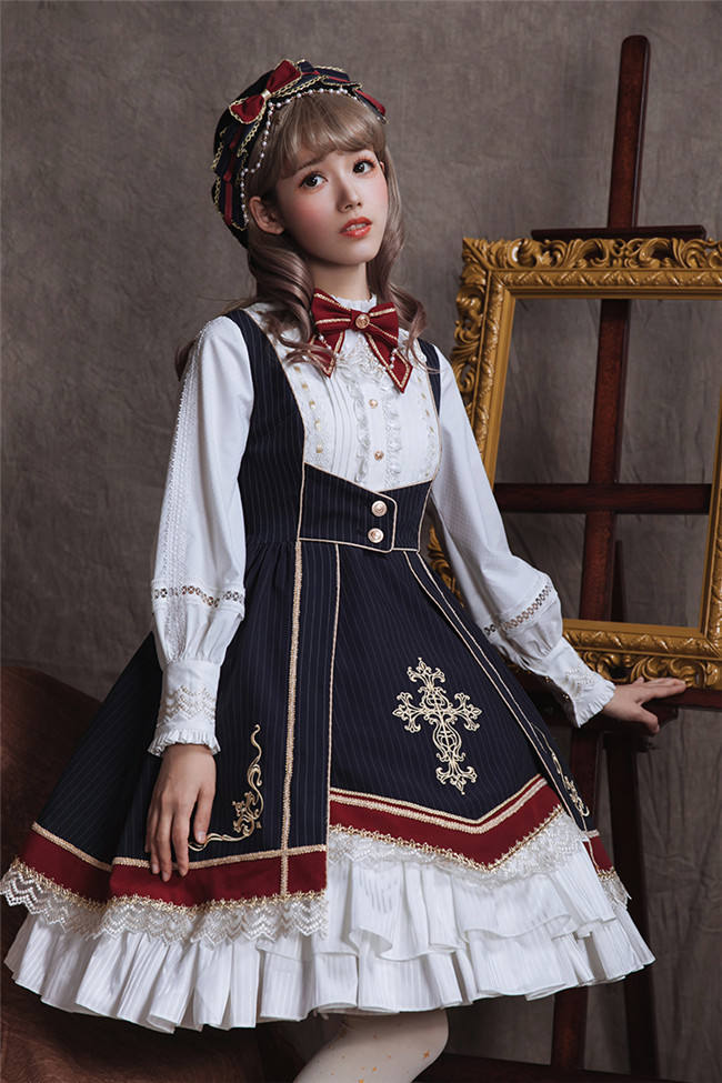 College of the Sacred Glory Cross~ Classic Lolita OP -Ready Made