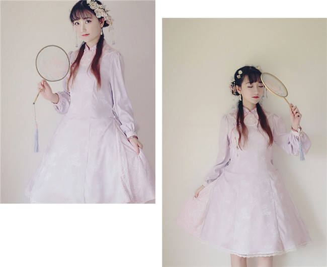 Hole Fairy Guide~ Qi Lolita OP Dress -Ready Made