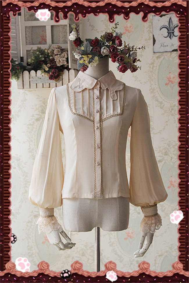 Infanta High Density Chiffon Lolita Long Sleeves Blouse