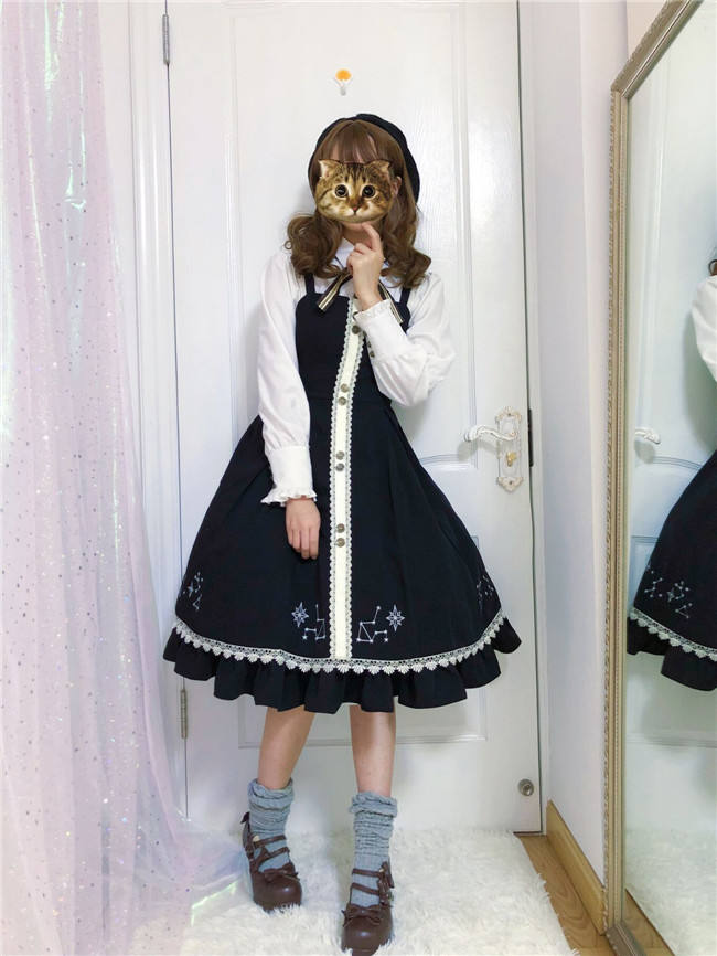 Star Academy~ College Style Embroidery Lolita JSK+Coat+Beret -Pre-order Closed