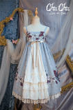 Love and Death~ Lolita High Waist JSK Dress With Open Front Design Version I- out