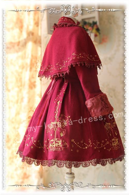 Infanta Merry-go-round Gold Emboridery Lolita Jacket and Cape
