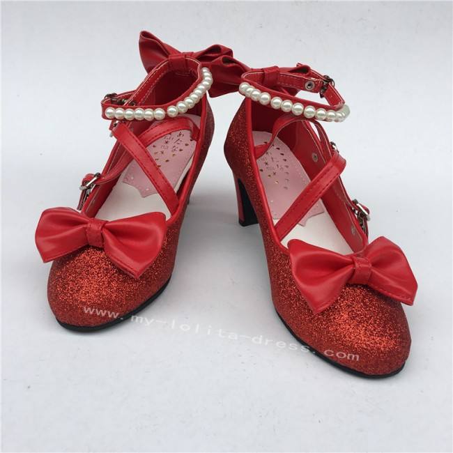 Antaina Tea Party Glitter Lolita Shoes