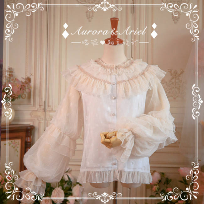 Aurora Ariel Lolita Nemo Double-layers Chiffon Lolita Blouse