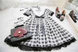 Sweet Gingham Short Sleeves Lolita OP Dress -Pre-order Closed