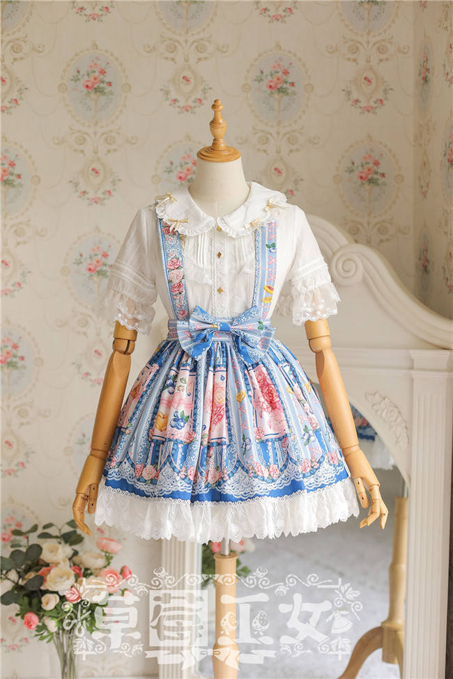 Strawbery Witch ~Blueberry Fruit~ Lolita Skirt