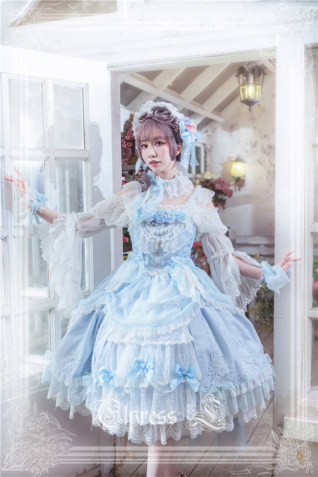 Elpress L ~Christmas D*Romance Ode~ Elegant Lolita JSK -Ready Made Purple M - In Stock