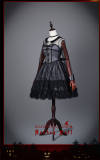 Sorceress Luna~ Lolita Long Sleeves OP Fullset [--OP Dress + Witch Robe + Witch Hat--]  -Pre-order Closed