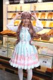 Hana ~Candy Land Printed~ Lolita Jumper Blue Size 1 In Stock