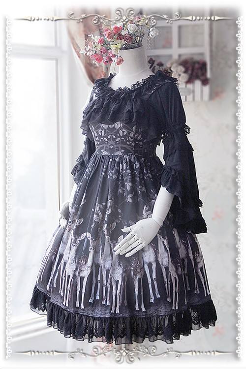 Infanta Detachable Set-in Hime Sleeves Chiffon Lolita Blouse