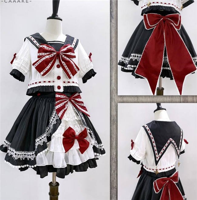 Rising Star ~Sweet Sailor Lolita Top+Skirt Set - In Stock