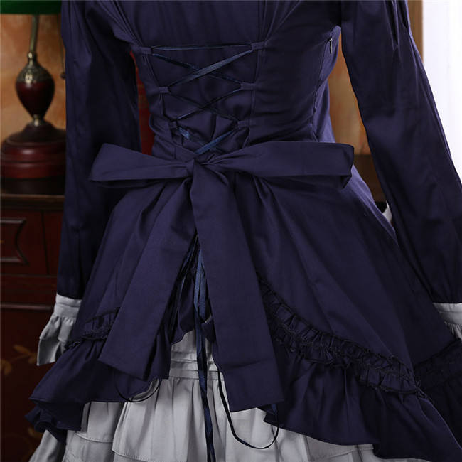 2017 Vintage Lolita Long Sleeves OP+Inner Skirt Set