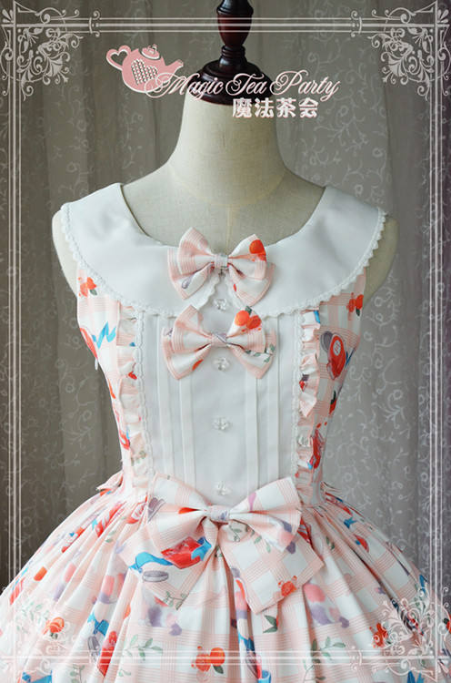 Magic Tea Party~ Cat&Marmalade~Sweet Lolita JSK Version I-Ready Made