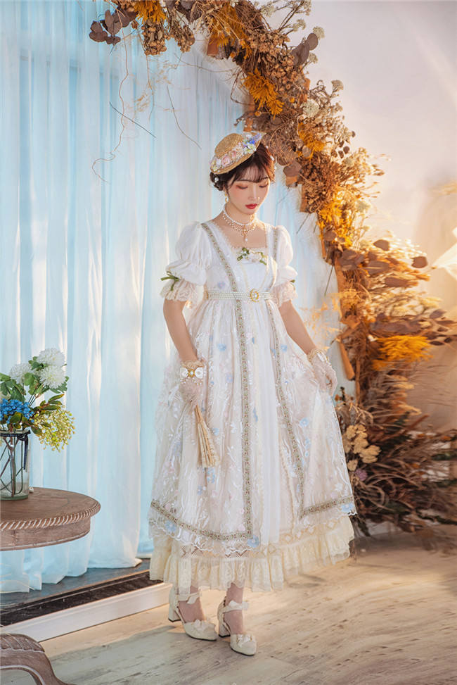 Miss Point ~ Salley Garden Empire Embroidery Lolita OP SP - Custom Tailor