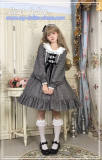 Winter of Caroline~Check Wool Lolita Babydoll OP -Ready Made-OUT