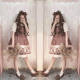 Chocolate Bear~  Sweet Chiffon Lolita High Wasit JSK Dress -OUT