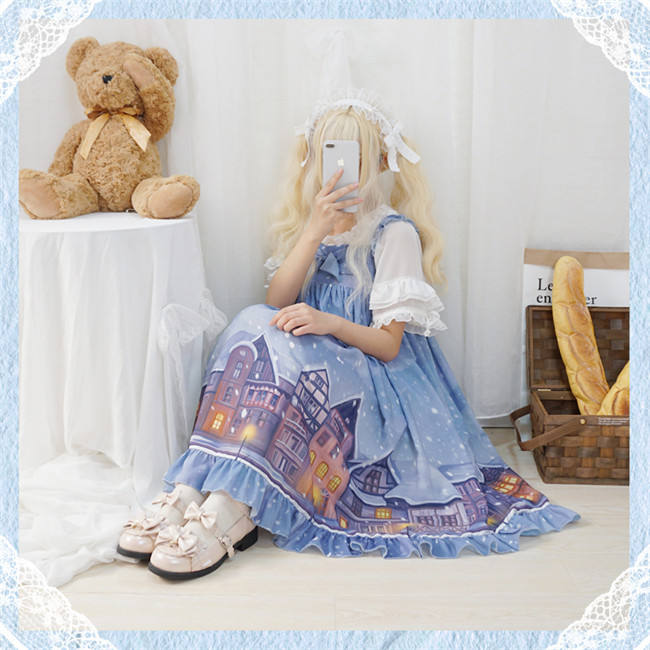 Warm House In Snow~ Sweet Lolita OP/JSK out