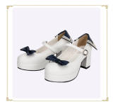 Angelic Imprint- Beautiful Sailor Style Single Belt Square Heels Lolita Shoes