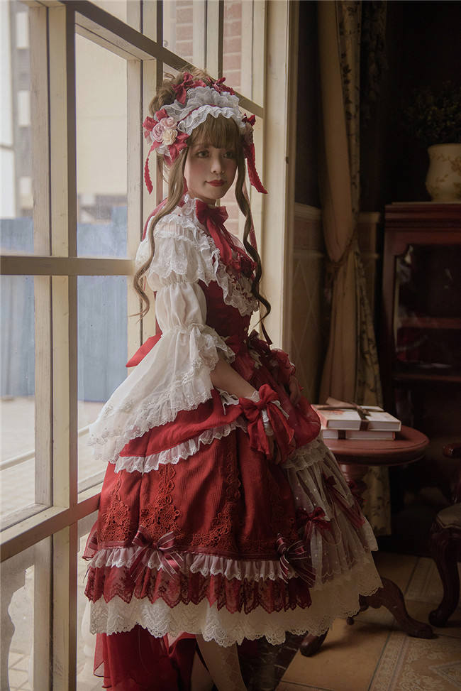 Elpress L ~Christmas D*Romance Ode~ Elegant Lolita JSK -Ready Made Purple M - In Stock