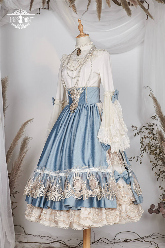 Miss Point ~ Elizabeth~ Elegant Lolita Fishbone Skirt Tea Party Version -Custom Tailor Available