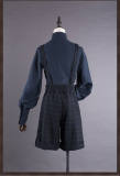 Fingley College~ Gingham Lolita Suspender Short Pants - Pre-order Closed
