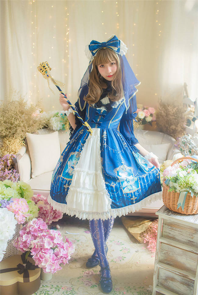 The Secret Key Of Elves~ Elegant Lolita HIme Sleeves Blouse