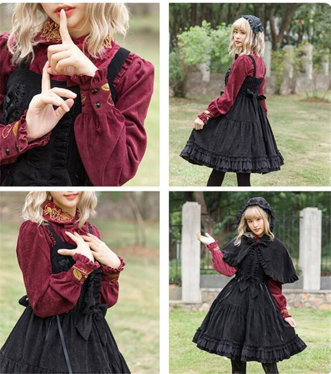The Wolfing Red Riding Hat Thickening Lolita Jumper