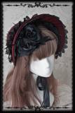 Infanta ***Rose Sanctuary*** Lolita Bonnet Black - In Stock