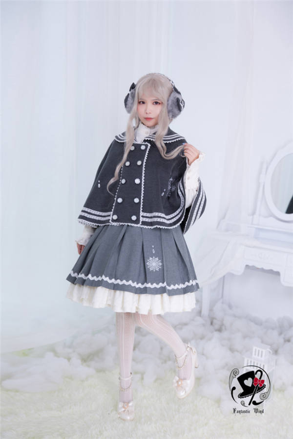 The Coagulation Crystal -Winter Wool Thickening Lolita Cape -Pre-order Closed